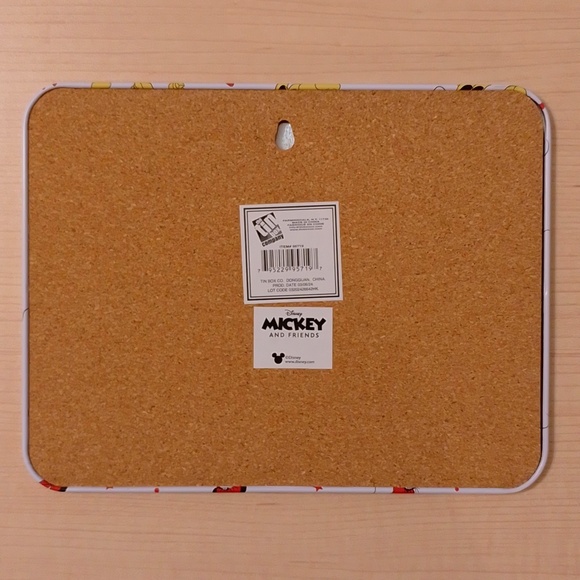 Mickey Minnie Mouse Metal Tin Cork Trivet Hot Plate - Picture 4 of 6